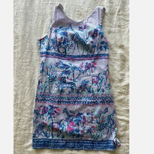 =Lilly Pulitzer Mila Shift Dress Lilac Verbena Fruity Monkey Holy Grail Size 4